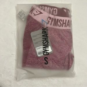 NWT ORIGINAL SHIPPING BAG! GYMSHARK FLEX LEGGING V3, BEET MARL/ CHALK PINK - S